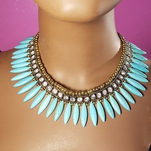 necklace with rhinestones